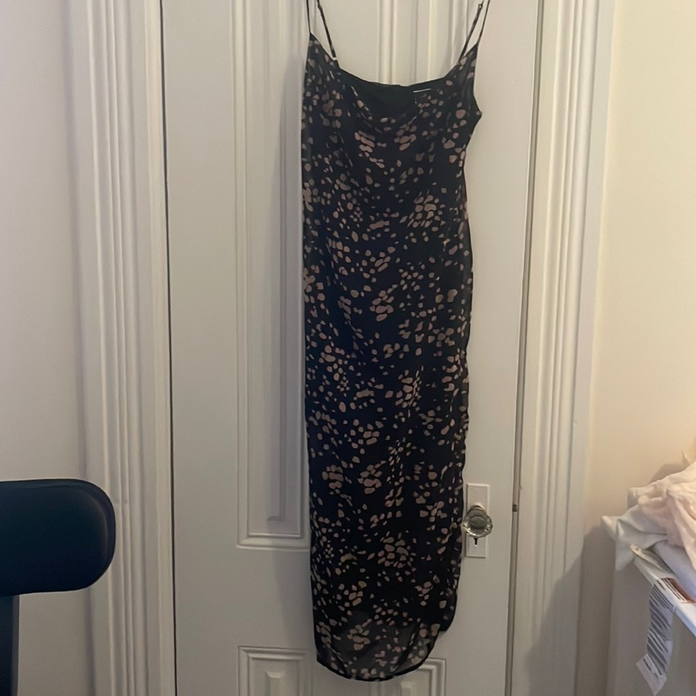 Black slip dress